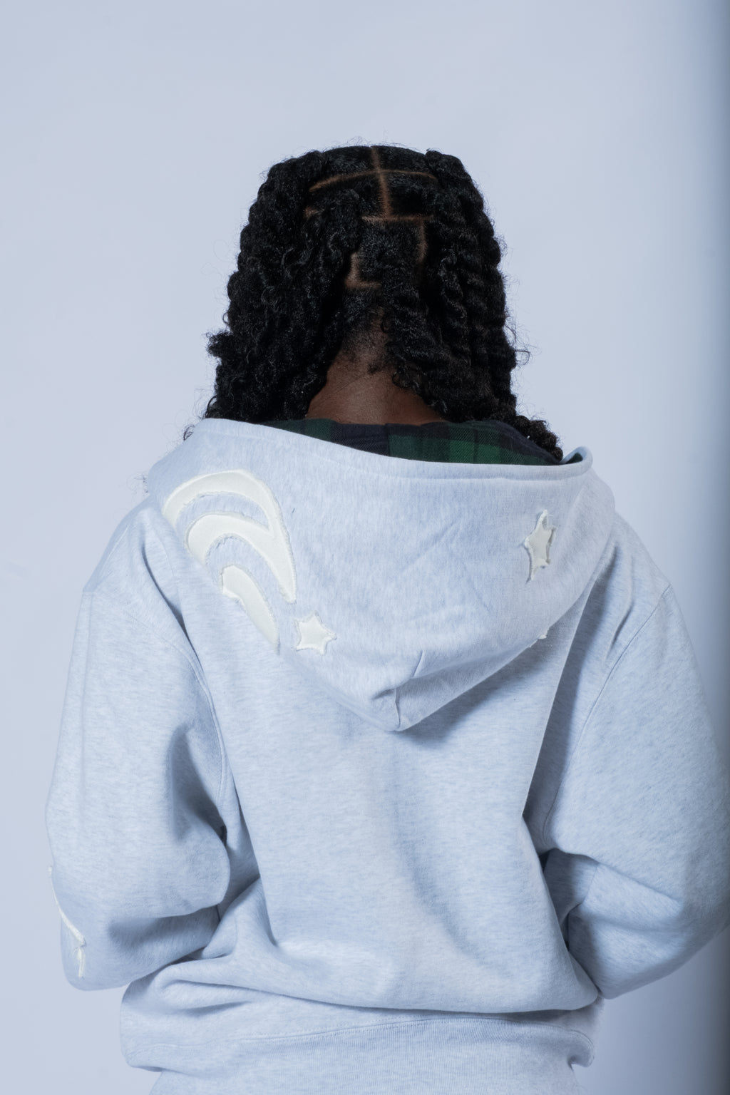 GREENE WORLD PLAID HOODIE