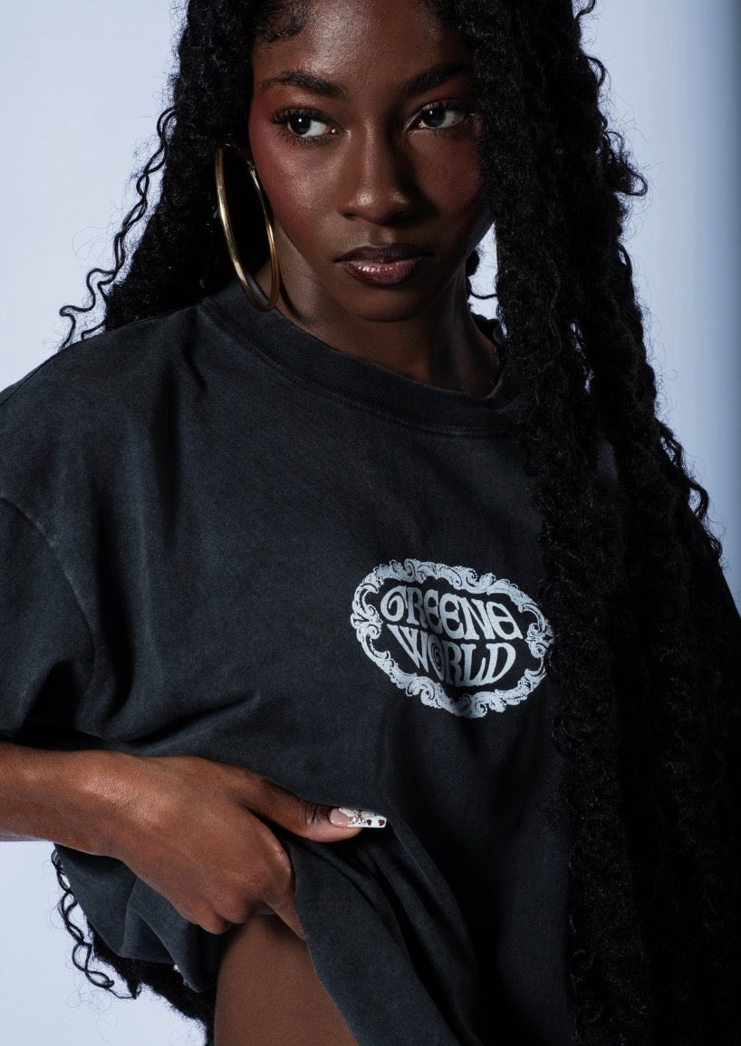 GREENE WORLD VINTAGE BLACK TEE