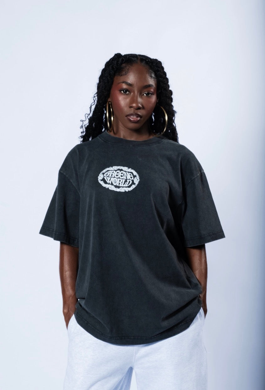 GREENE WORLD VINTAGE BLACK TEE